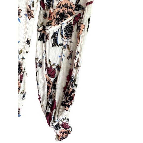 American Rag Bohemian‎ Floral Multicolor Top Shirt Blouse Lace Size M - Picture 6 of 6